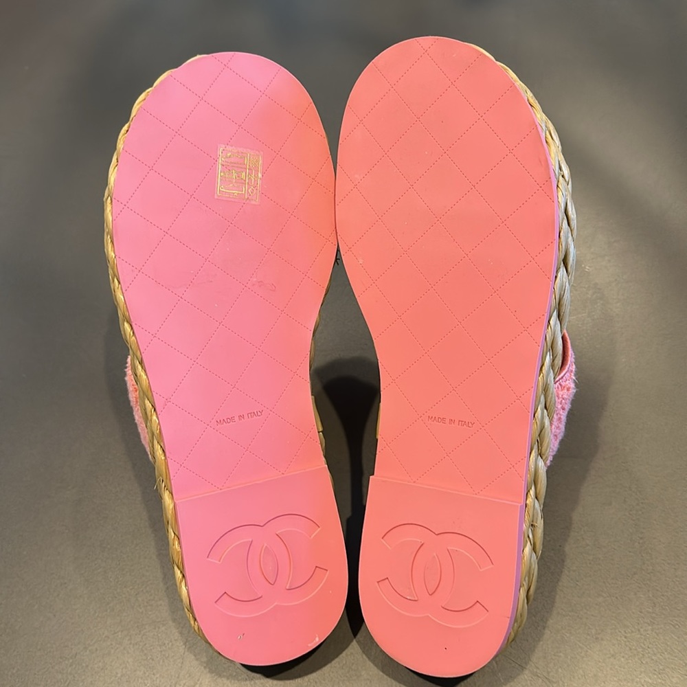 Chanel Raffia Sandals - Picture 4 of 6